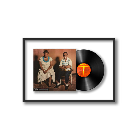 Ella & Louis Framed Vinyl Record