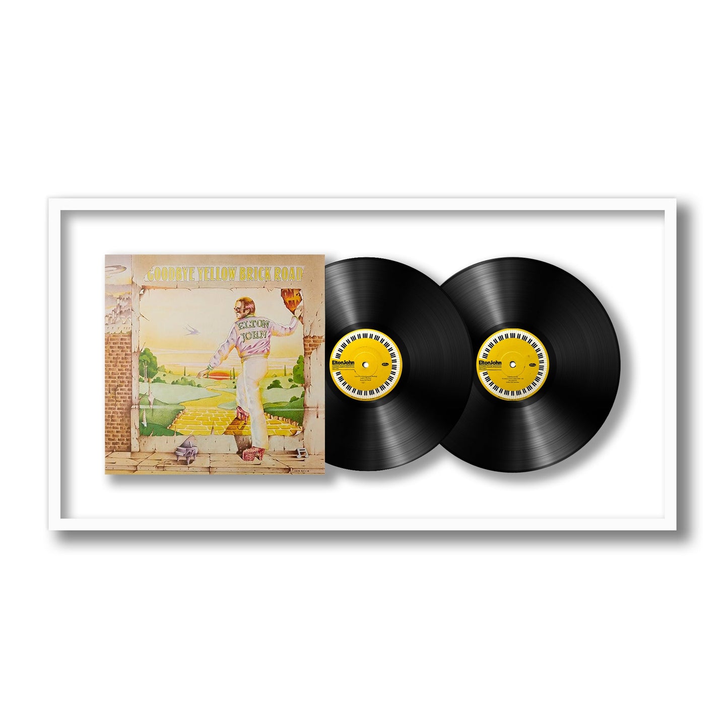 Elton John Goodbye Yellow Brick Road Framed Vinyl Record