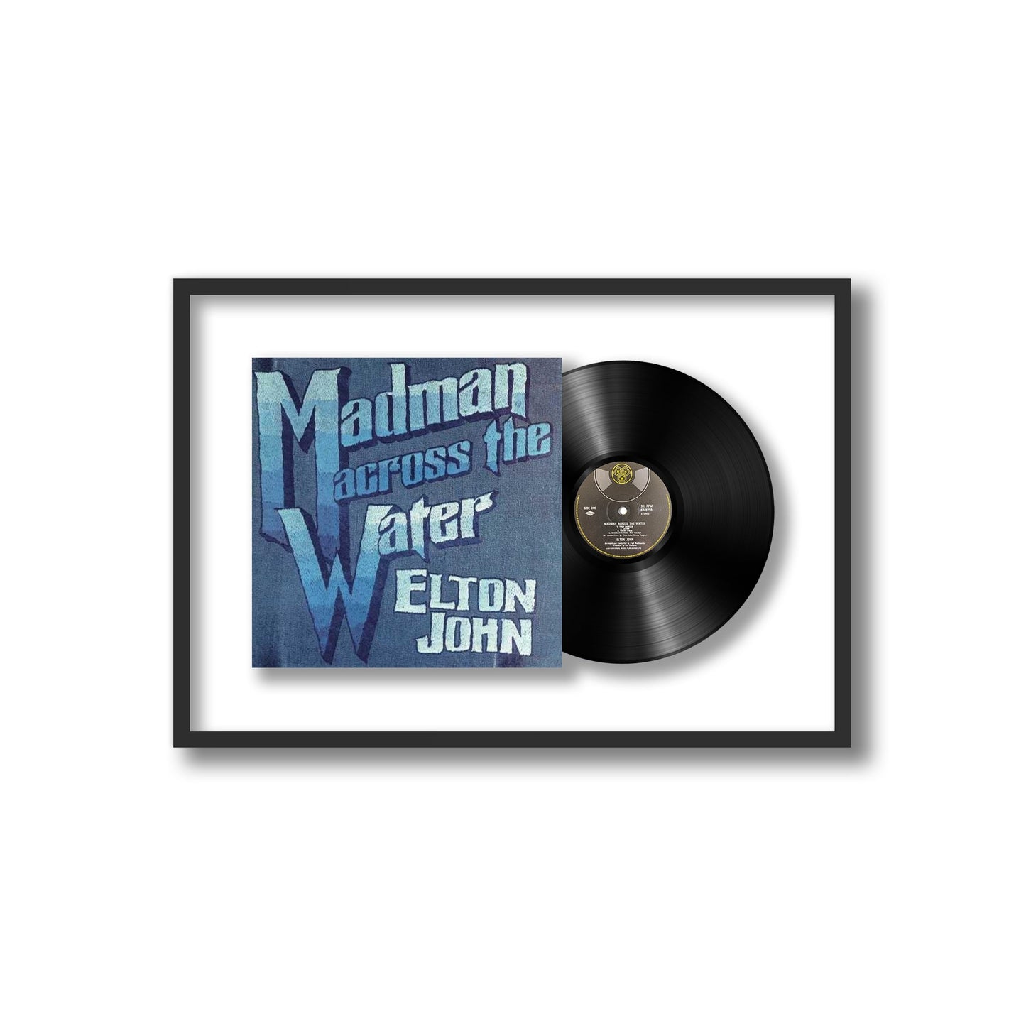 Elton John Madman Across the Water Framed Vinyl Record