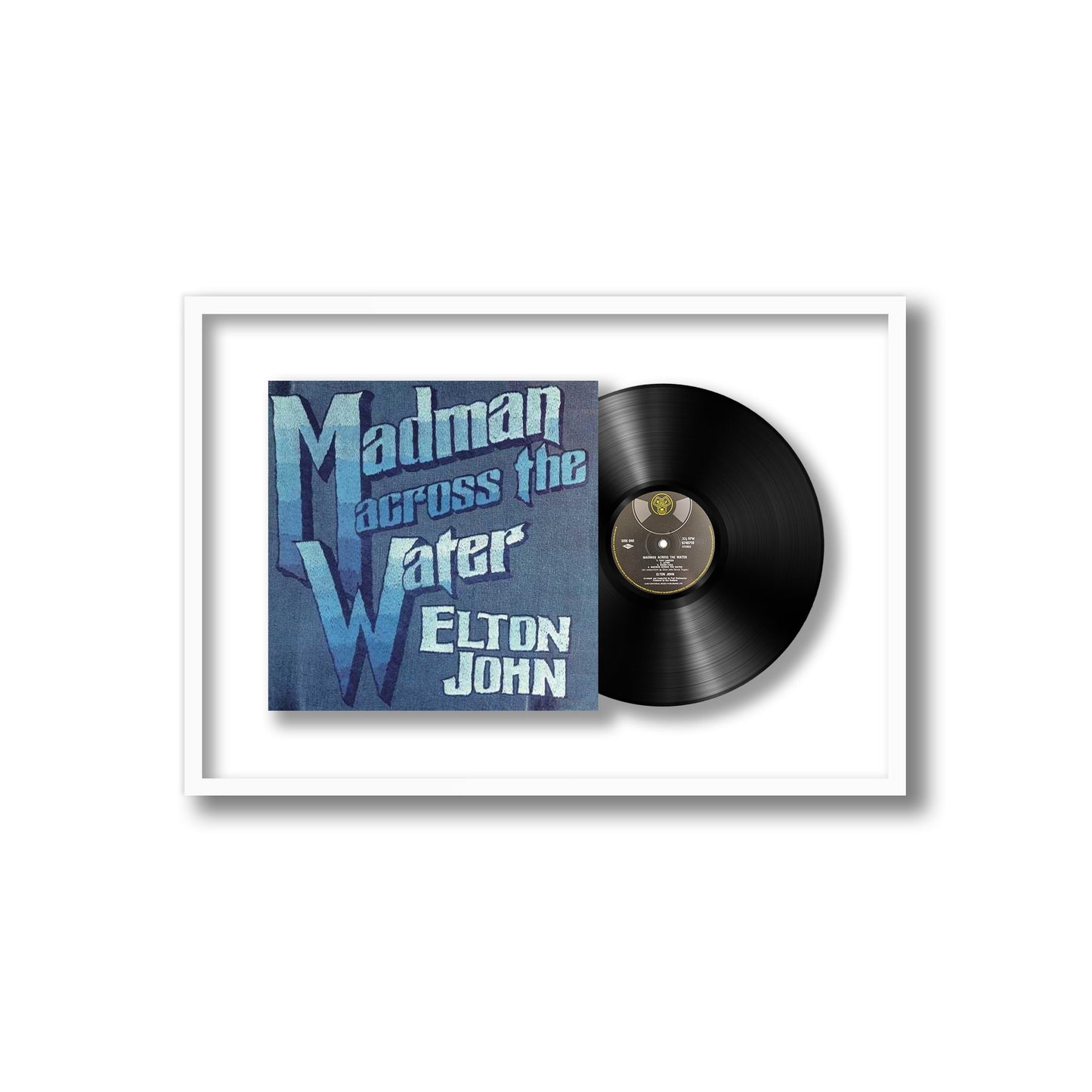 Elton John Madman Across the Water Framed Vinyl Record