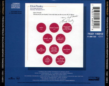 Elvis Presley – From Elvis Presley Boulevard, Memphis, Tennessee Music CD