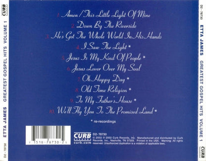 Etta James – Greatest Gospel Hits, Vol. 1 Music CD