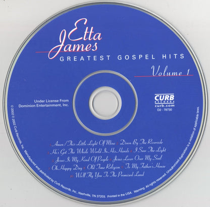 Etta James – Greatest Gospel Hits, Vol. 1 Music CD