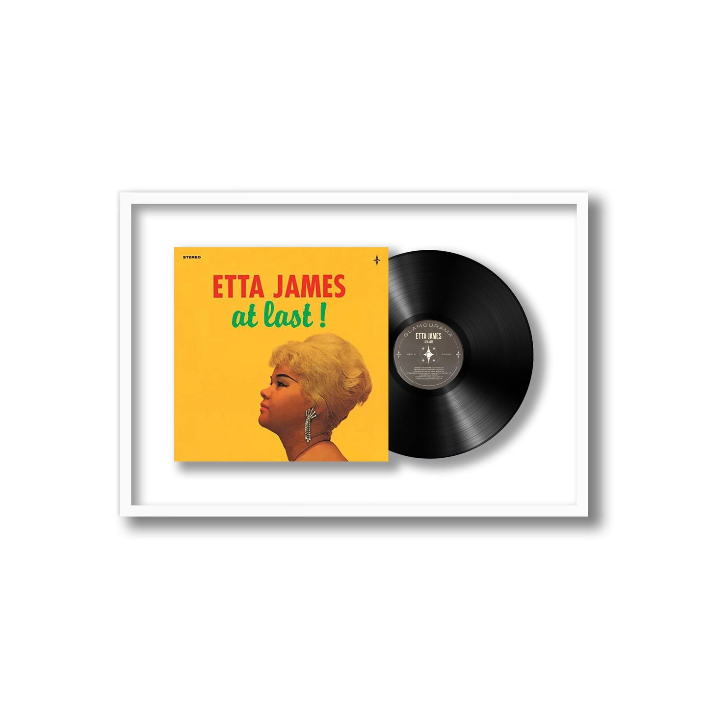 Etta James At Last Framed Vinyl Record