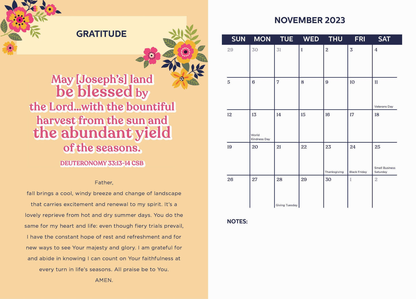 Dayspring - Q4 2023 Christian Weekly Planner: October-November-December Calendar, Fill Everyday With Faith, Devotion, Gratitude, Goal-Setting Prompts, Bible Verses, Prayers & A Reminder God's Word!