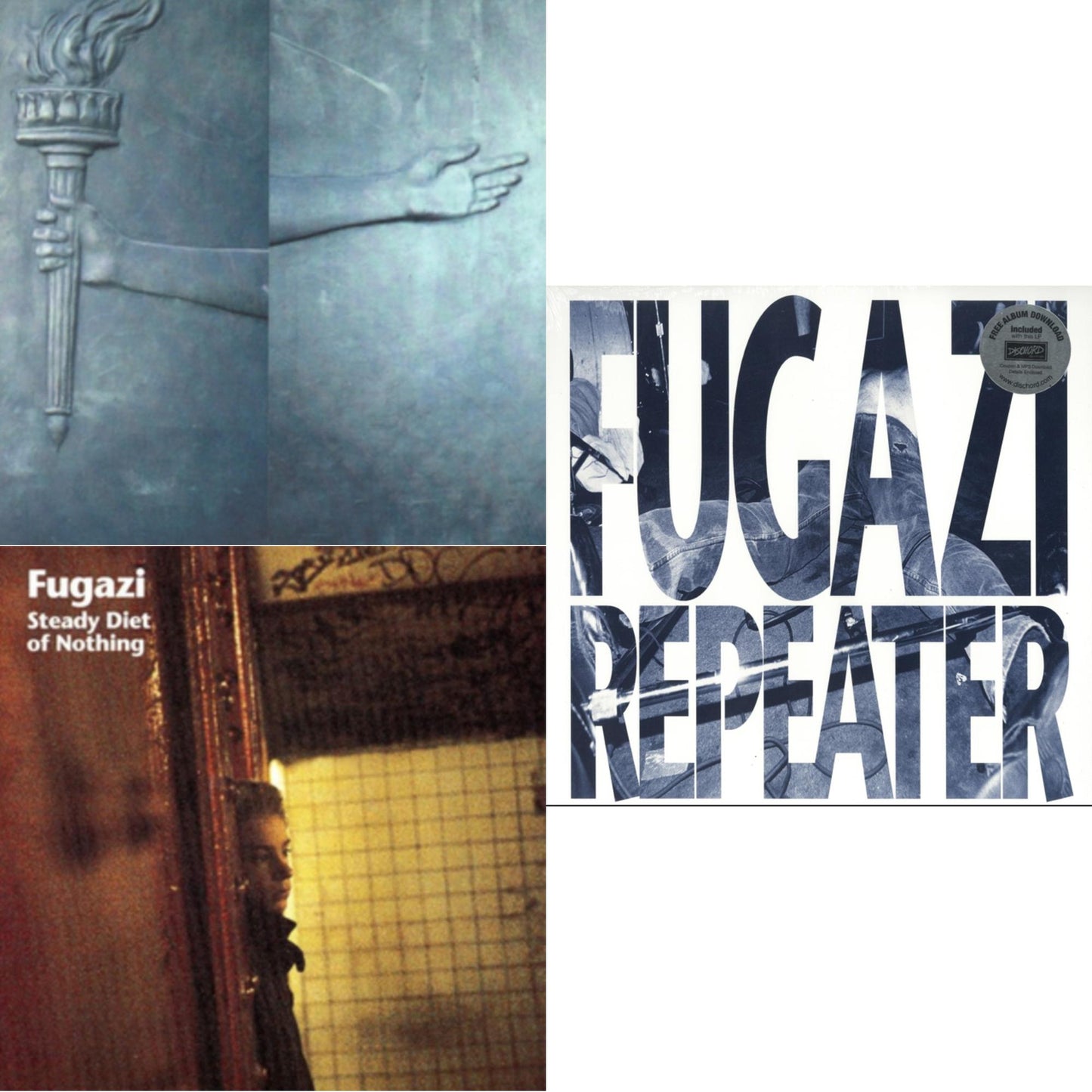 Fugazi - Repeater (Blue LP Vinyl) & Steady Diet Of Nothing & Argument