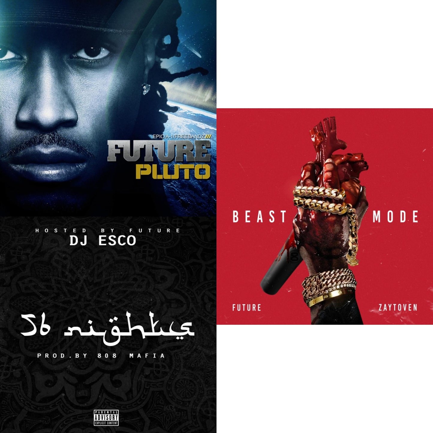 Future - Pluto (X) (2LP) & 56 Nights & Beast Mode (X)