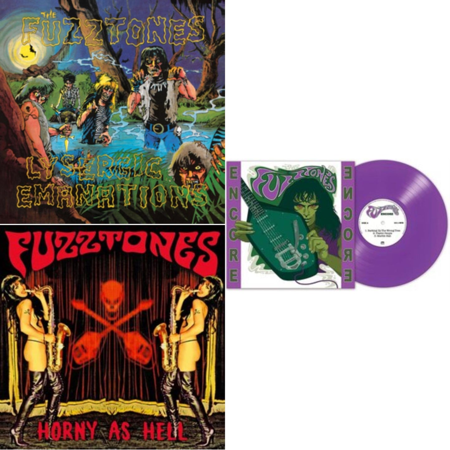 Fuzztones - Fuzztones - Lysergic Emanations (1985) (Remastered & Expanded) & Horny As Hell & Encore (Purple LP Vinyl)