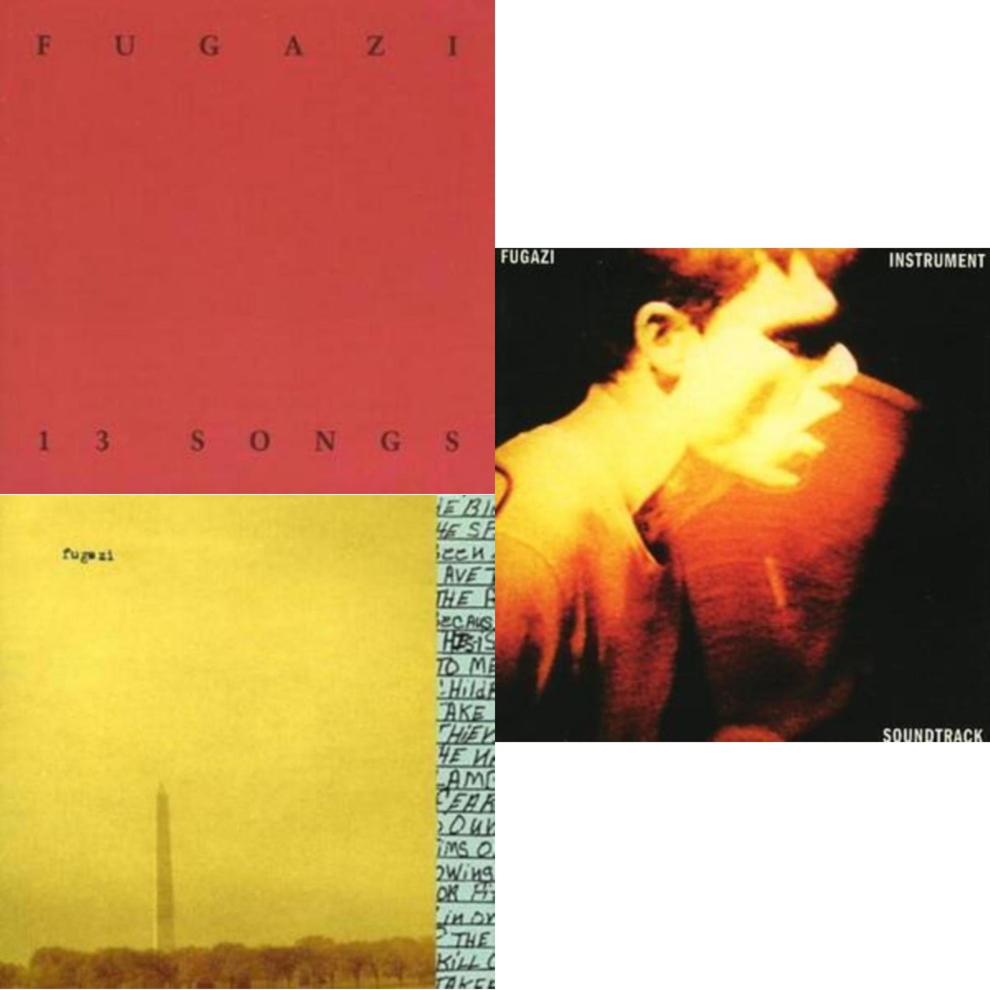 Fugazi - 13 Songs & In On The Killtaker & Instrument Soundtrack - CD Bundle