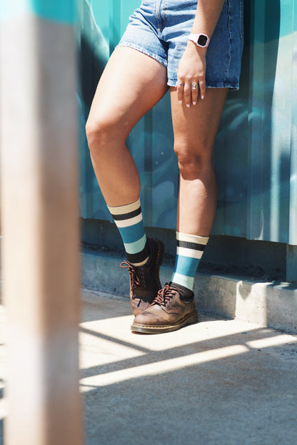 Spidey Bamboo Nature Stripes Bamboo Adult Crew Socks 3-Pack