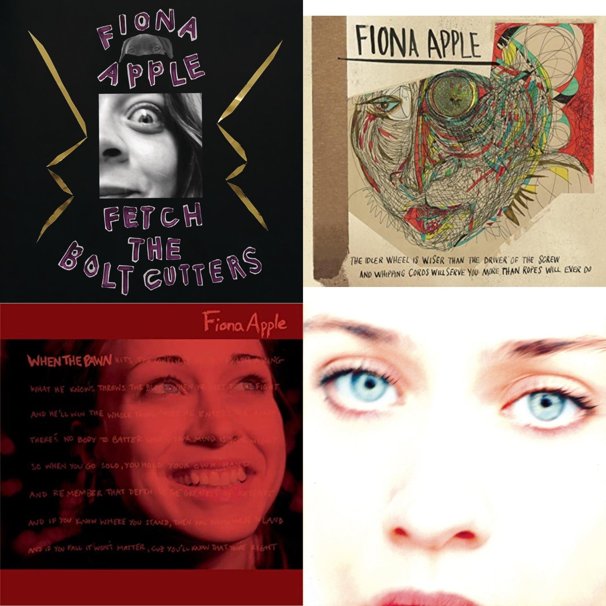 Fiona Apple - Fetch The Bolt Cutters & Idler Wheel Is Wiser Than The Driver & When The Pawn & Tidal - CD Bundle