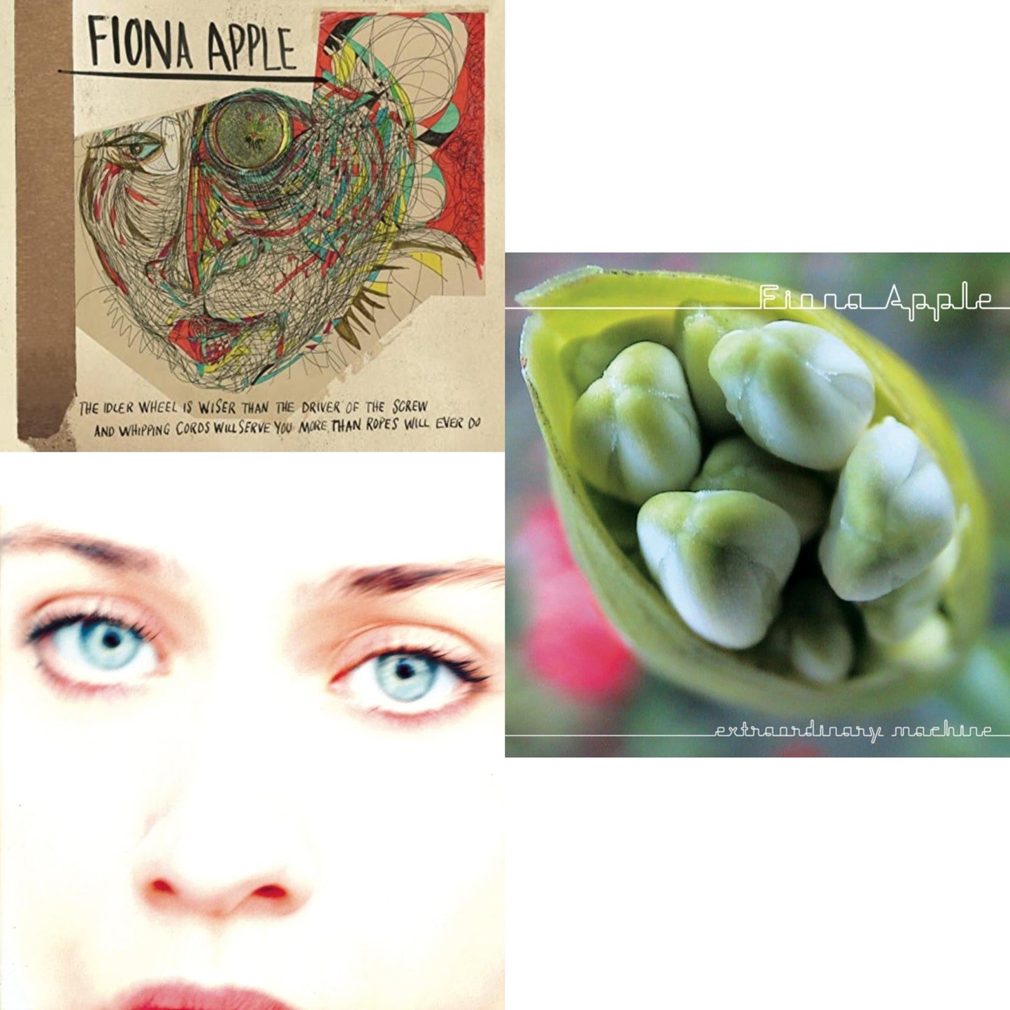 Fiona Apple - Idler Wheel Is Wiser Than The Driver & Extraordinary Machine & Tidal - CD Bundle