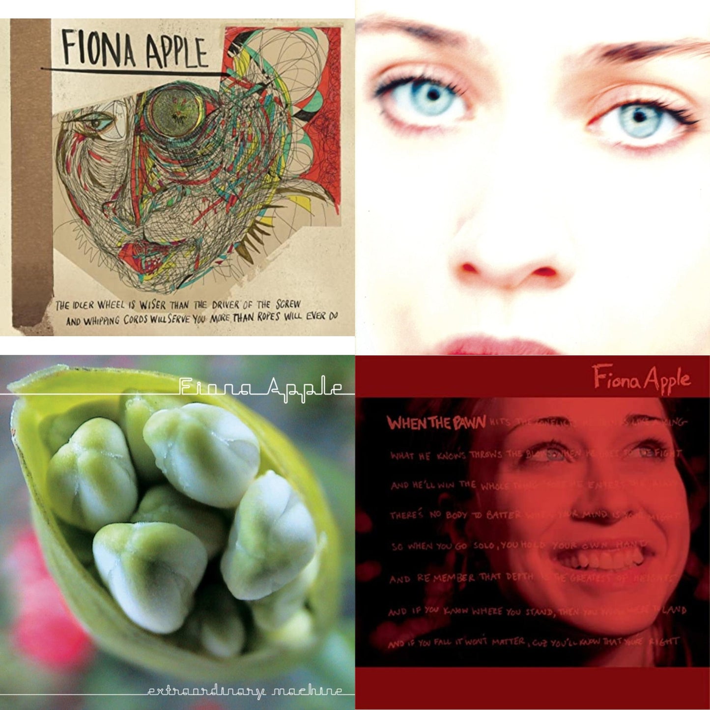 Fiona Apple - Idler Wheel Is Wiser Than The Driver & Extraordinary Machine & When The Pawn & Tidal - CD Bundle
