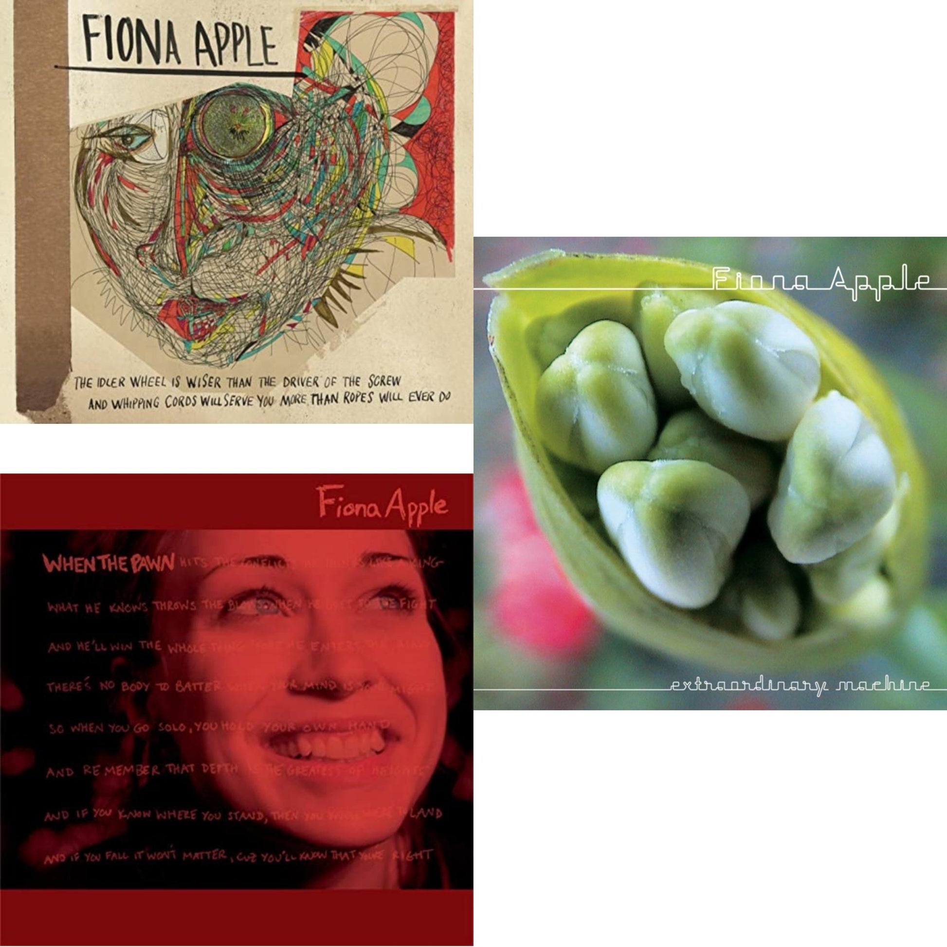 Fiona Apple - Idler Wheel Is Wiser Than The Driver & Extraordinary Machine & When The Pawn - CD Bundle