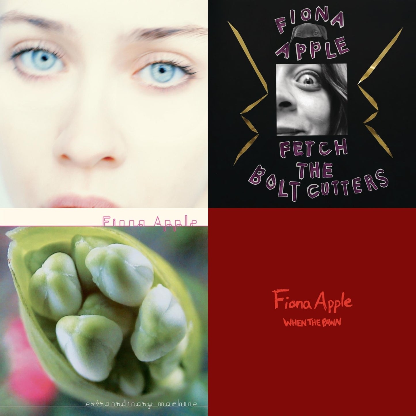 Fiona Apple - Tidal (2LP/180G/45 RPM) & Fetch The Bolt Cutters (180G/2LP/Dl Insert) & Extraordinary Machines (2LP/180G) & When The Pawn… (180G)
