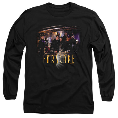 Farscape Cast Mens Long Sleeve Shirt Black Officially Licensed Officially Licensed