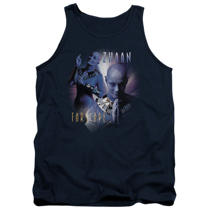 Farscape Zhaan Mens Tank Top Shirt Navy