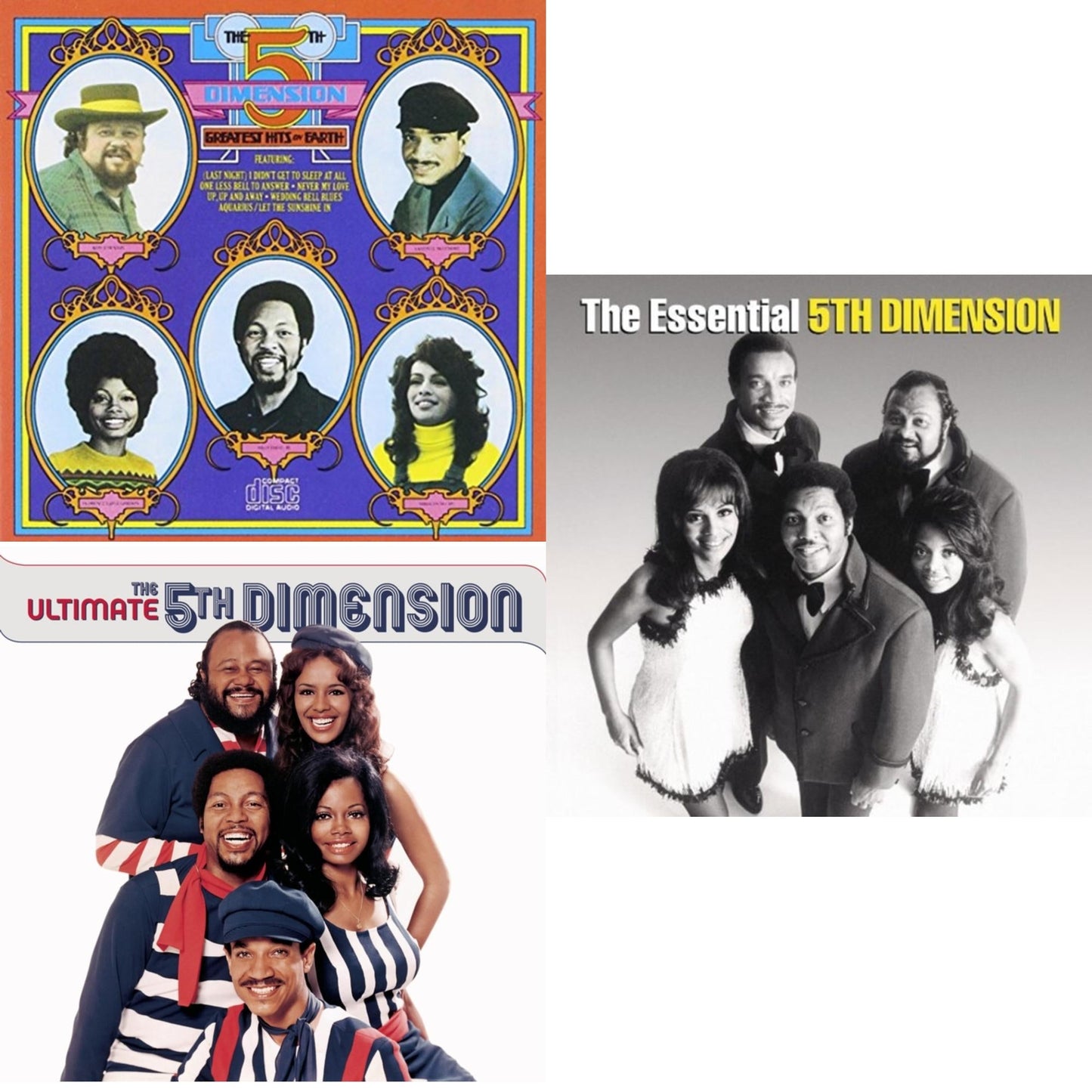 Fifth Dimension - Greatest Hits On Earth & Ultimate 5Th Dimension & Essential Fifth Dimension - CD Bundle