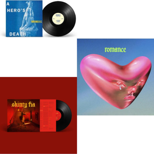 Fontaines D.C. - Romance & Hero's Death (Printed Inner Sleeve) & Skinty Fia - LP Vinyl Bundle