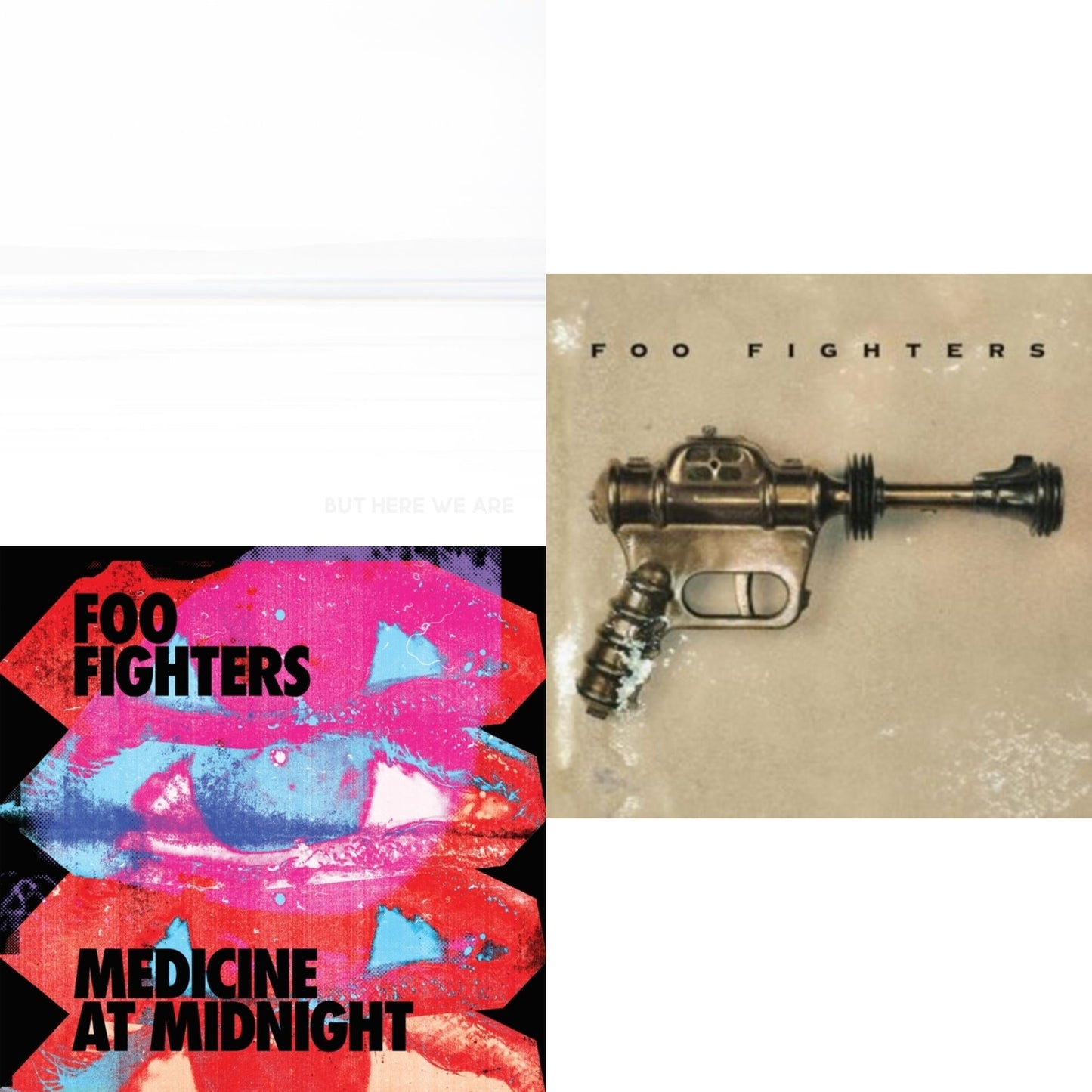Foo Fighters - Medicine At Midnight (140G) & But Here We Are (White LP Vinyl) & Foo Fighters (Dl Card)