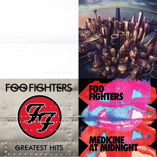 Foo Fighters - Medicine At Midnight (140G) & But Here We Are & Greatest Hits (2LP/Dl Card/Gatefold) & Sonic Highways (180G/Dl Card/Gatefold)
