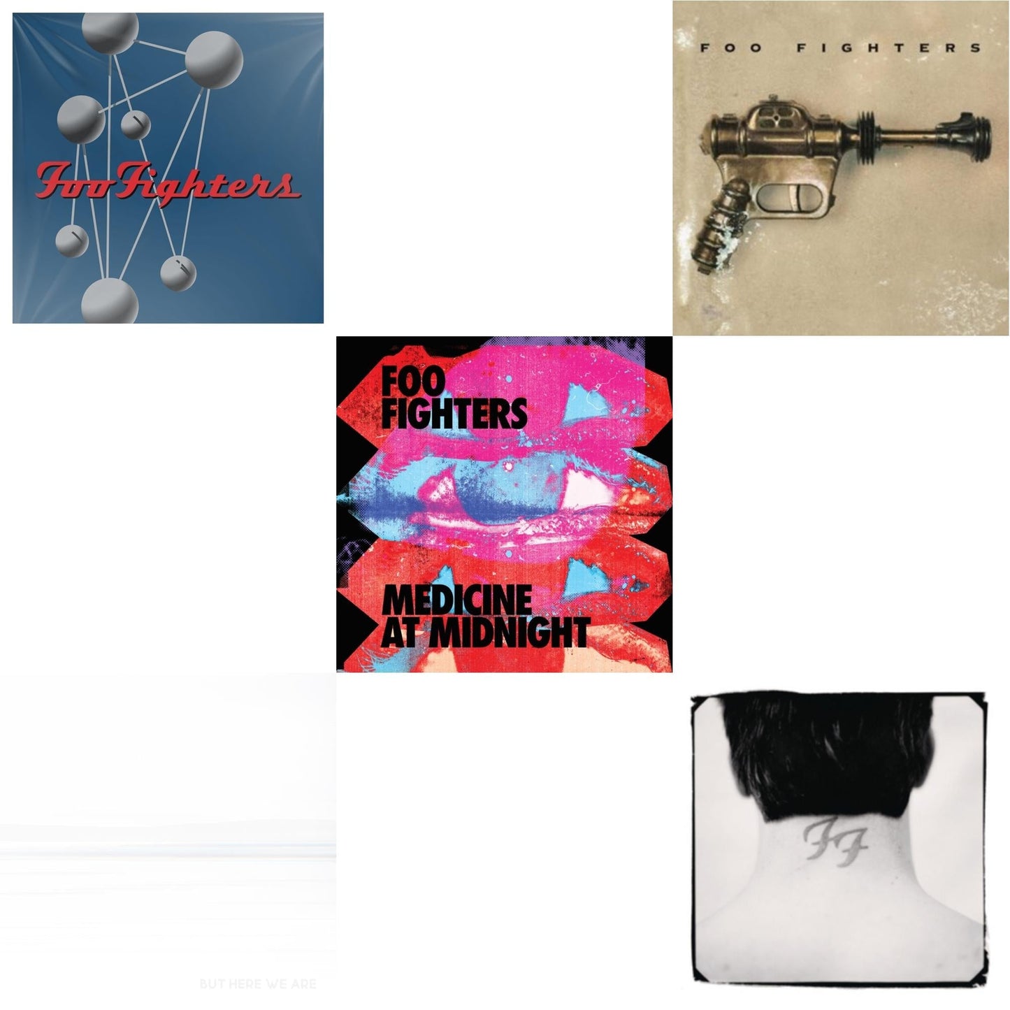 Foo Fighters - Medicine At Midnight (140G) & But Here We Are & Foo Fighters (Dl Card) & Colour & The Shape (2LP/Dl Card) & There Is Nothing Left To Lose (2LP/Dl Card)