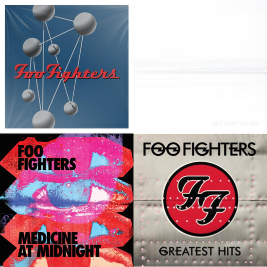 Foo Fighters - Medicine At Midnight (140G) & But Here We Are & Greatest Hits (2LP/Dl Card/Gatefold) & Colour & The Shape (2LP/Dl Card)