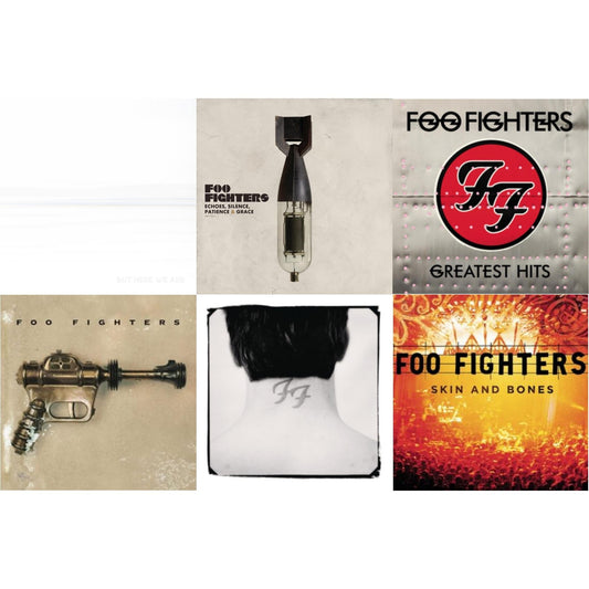 Foo Fighters - But Here We Are (White LP Vinyl) & Echoes Silence Patience & Grace & Greatest Hits (2LP/Dl Card/Gatefold) & Foo Fighters (Dl Card) & There Is Nothing Left To Lose (2LP/Dl Card) & Skin & Bones (2LP/Dl Card)