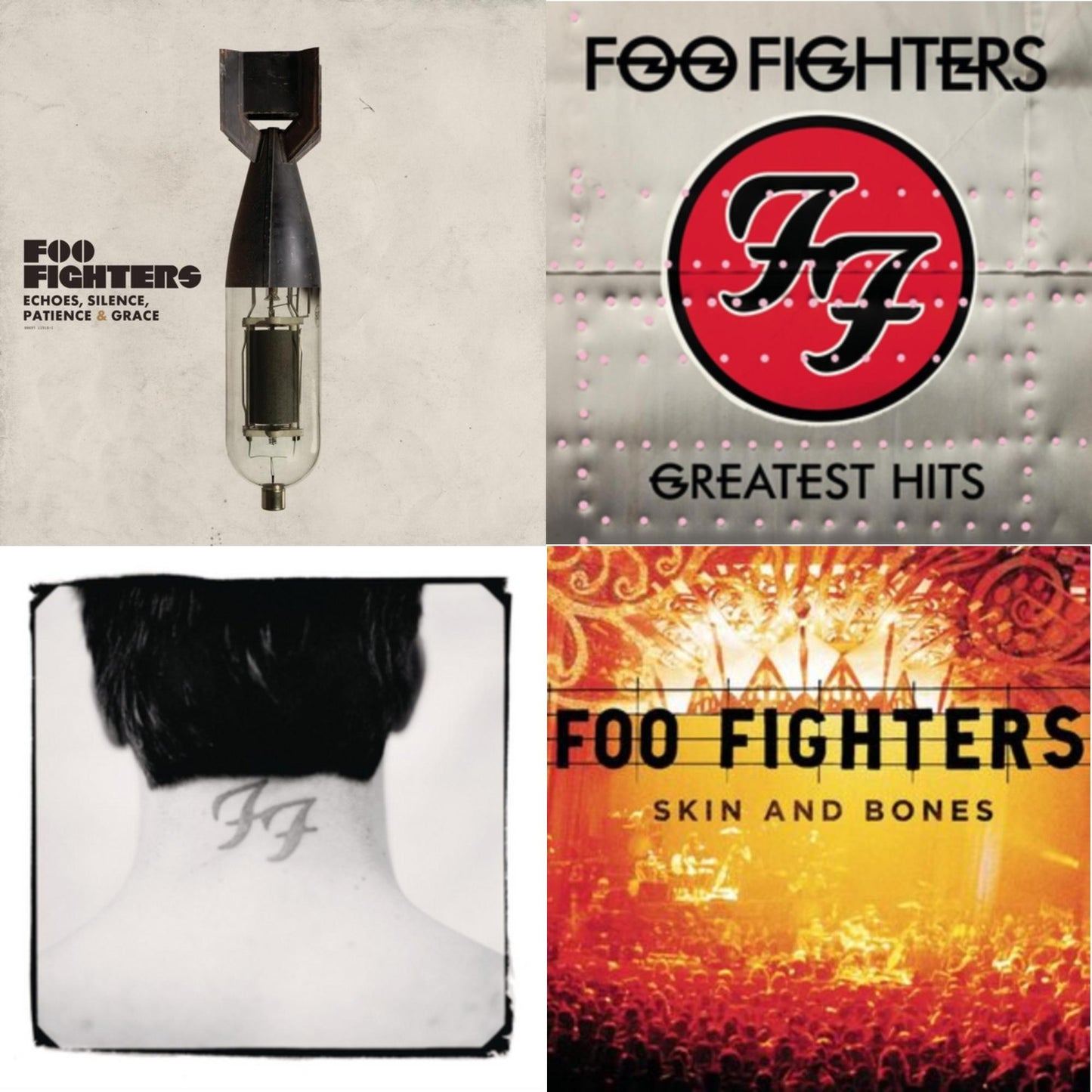 Foo Fighters - Echoes Silence Patience & Grace & Greatest Hits (2LP/Dl Card/Gatefold) & There Is Nothing Left To Lose (2LP/Dl Card) & Skin & Bones (2LP/Dl Card)