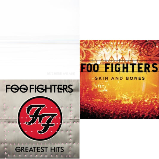 Foo Fighters - But Here We Are (White LP Vinyl) & Greatest Hits (2LP/Dl Card/Gatefold) & Skin & Bones (2LP/Dl Card)