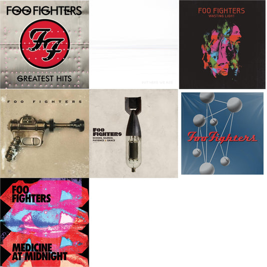 Foo Fighters - Medicine At Midnight (140G) & But Here We Are & Echoes Silence Patience & Grace & Greatest Hits (2LP/Dl Card/Gatefold) & Wasting Light (2LP/Dl Card/Gatefold) & Foo Fighters (Dl Card) & Colour & The Shape (2LP/Dl Card)