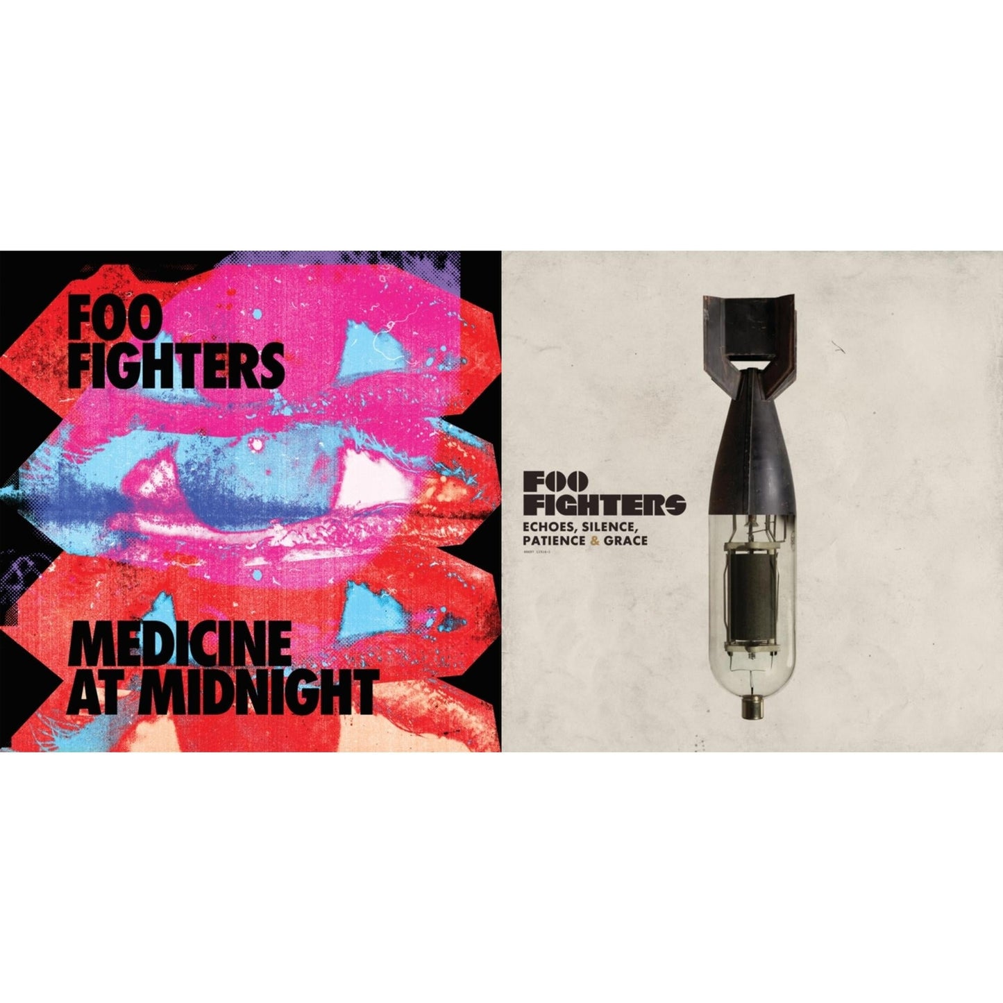 Foo Fighters - Medicine At Midnight (140G) & Echoes Silence Patience & Grace - LP Vinyl Bundle