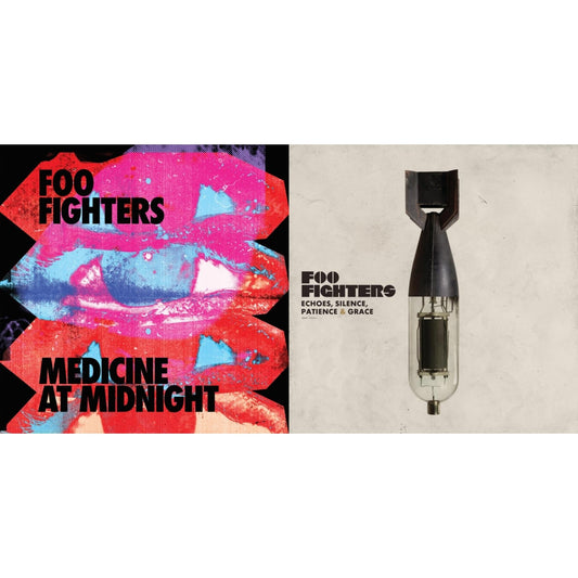 Foo Fighters - Medicine At Midnight (140G) & Echoes Silence Patience & Grace - LP Vinyl Bundle