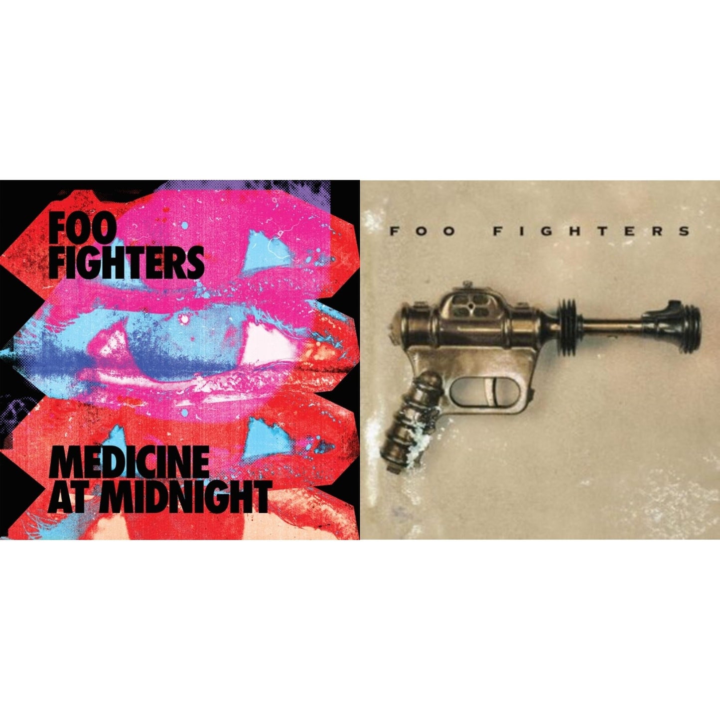 Foo Fighters - Medicine At Midnight (140G) & Foo Fighters (Dl Card) - LP Vinyl Bundle