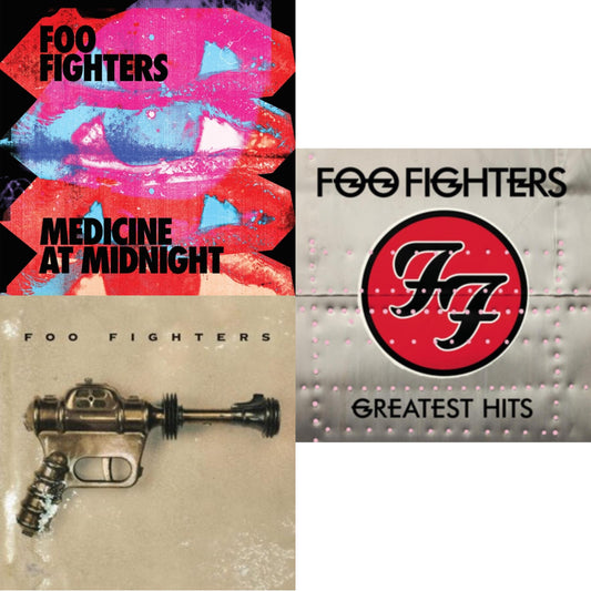 Foo Fighters - Medicine At Midnight (140G) & Greatest Hits (2LP/Dl Card/Gatefold) & Foo Fighters (Dl Card)