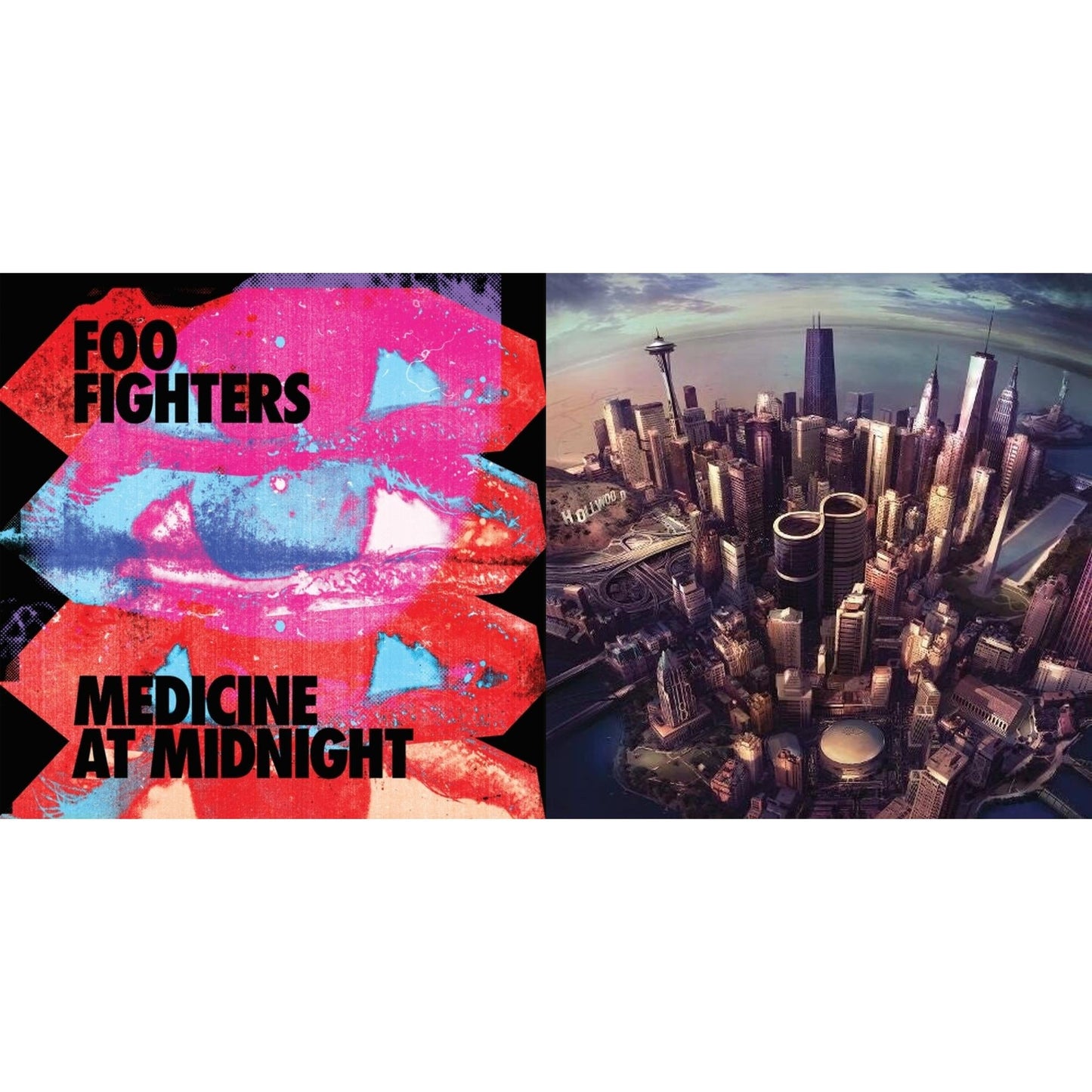Foo Fighters - Medicine At Midnight (140G) & Sonic Highways (180G/Dl Card/Gatefold) - LP Vinyl Bundle
