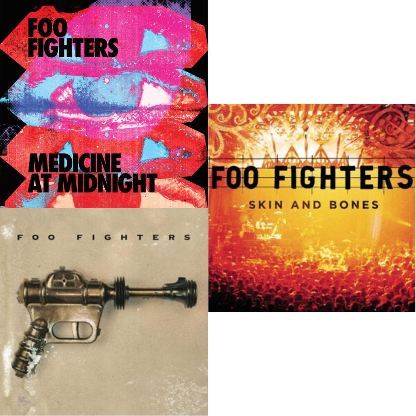 Foo Fighters - Medicine At Midnight (140G) & Foo Fighters (Dl Card) & Skin & Bones (2LP/Dl Card)