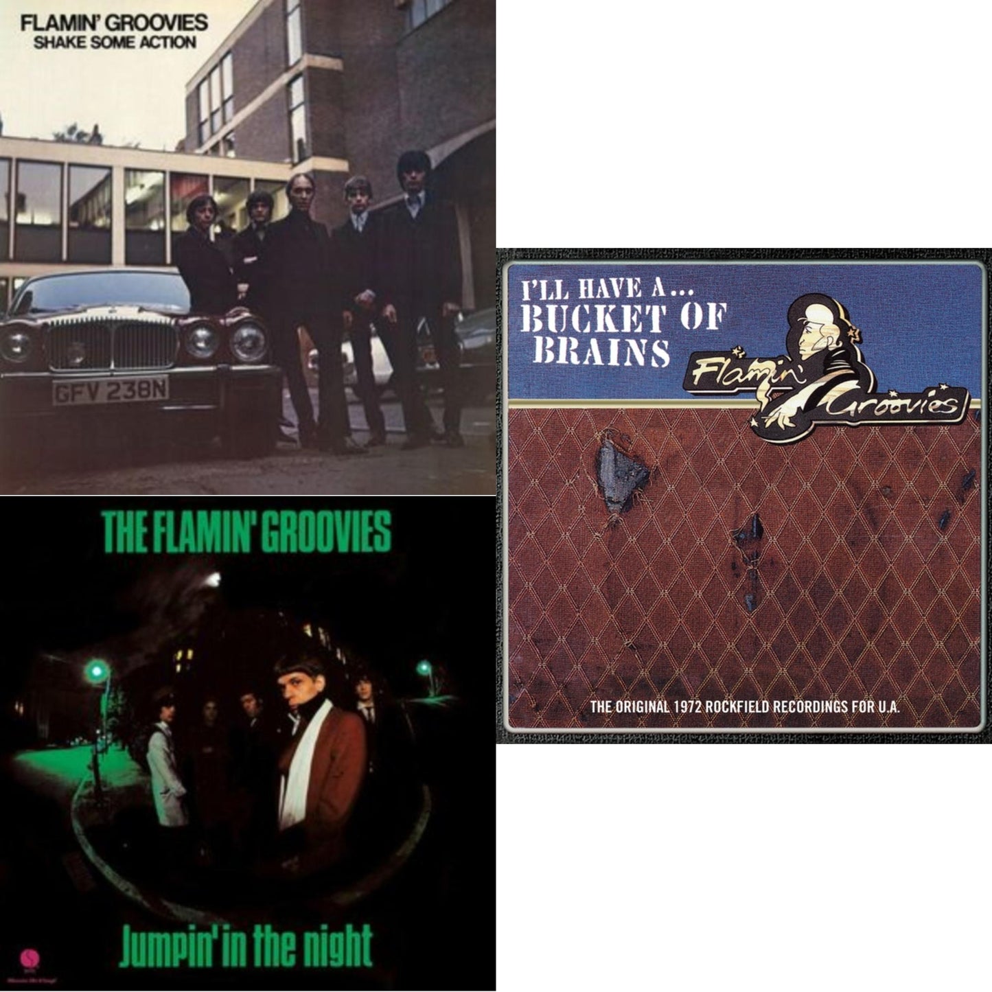 Flamin' Groovies - Bucket Of Brains & Shake Some Action (Burnt Orange LP Vinyl) (Ams Exclusive) & Jumpin' In The Night (180G)
