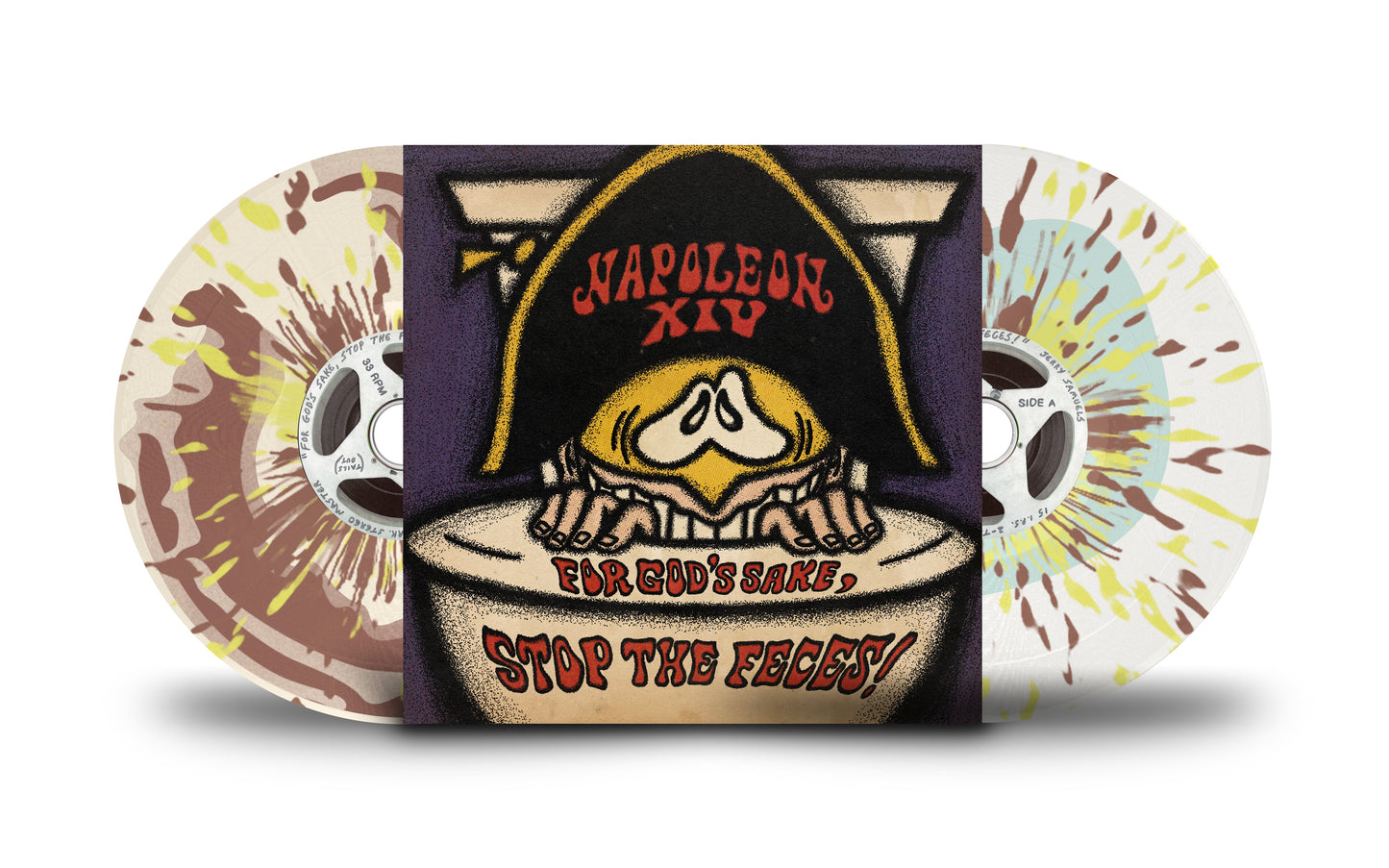For God's Sake, Stop the Feces! - Toilet Flush LP - Needlejuice Records - Vinyl Record