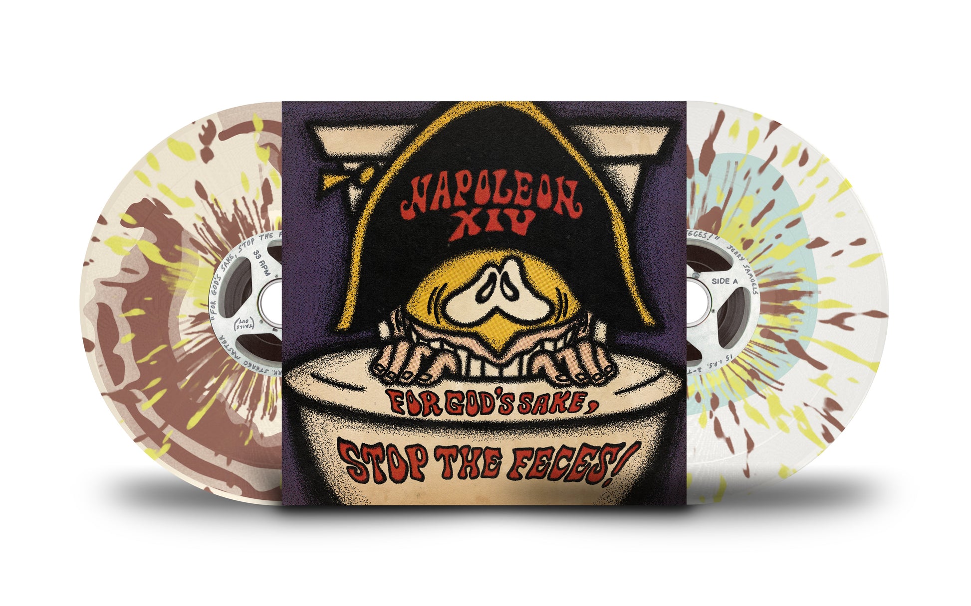 For God's Sake, Stop the Feces! - Toilet Flush LP - Needlejuice Records - Vinyl Record