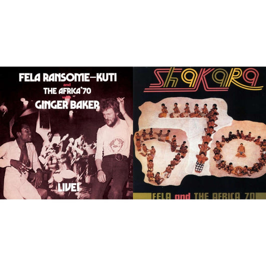 Fela Kuti - Fela Live With Ginger Baker & Shakara - LP Vinyl Bundle
