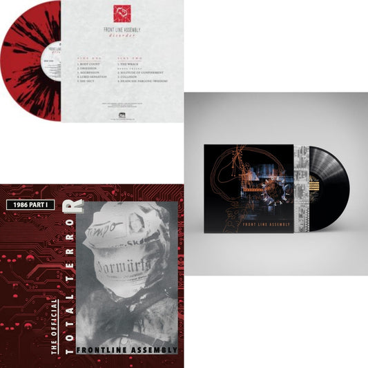 Front Line Assembly - Tactical Neural Implant (Remastered) & Disorder (Red & Black Splatter LP Vinyl) & Total Terror Part I 1986 (Red Vinyl/2LP)