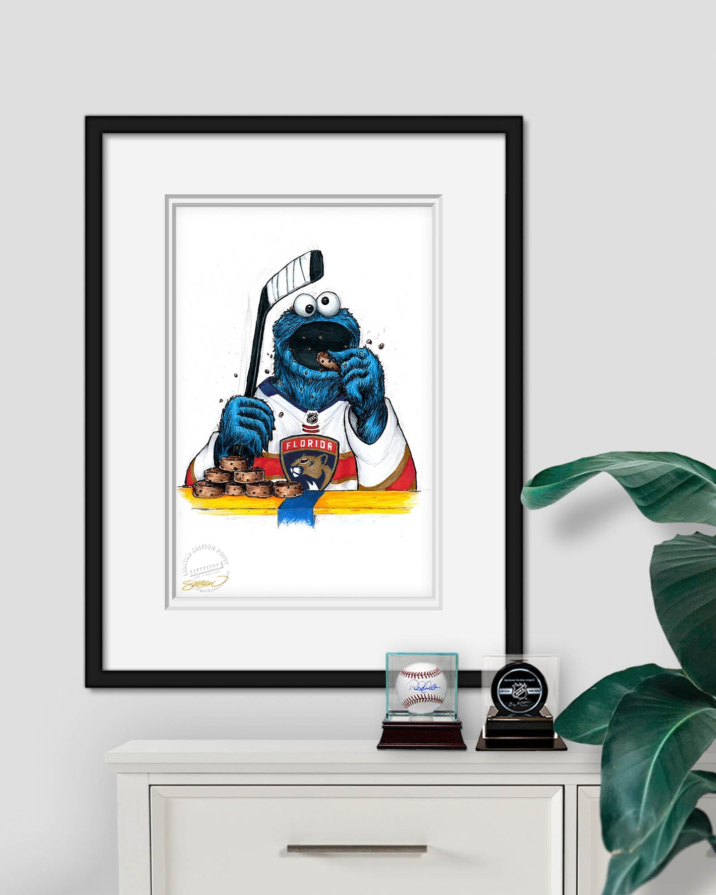 Cookie Monster x NHL Panthers Limited Edition Art Print