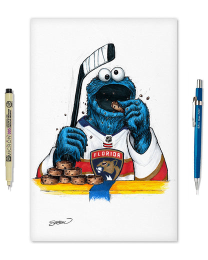 Cookie Monster x NHL Panthers Limited Edition Art Print