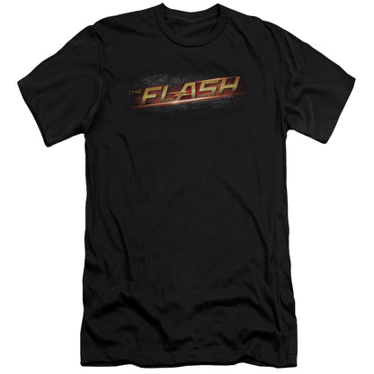 The Flash Logo Premium Bella Canvas Slim Fit Mens T Shirt Black