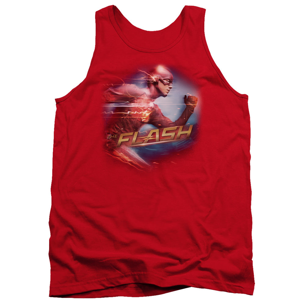 The Flash Fastest Man Mens Tank Top Shirt Red