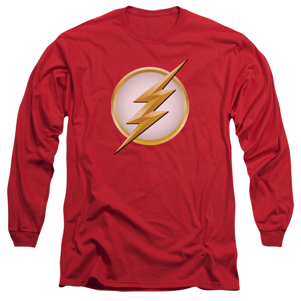 Flash New Logo Mens Long Sleeve Shirt Red