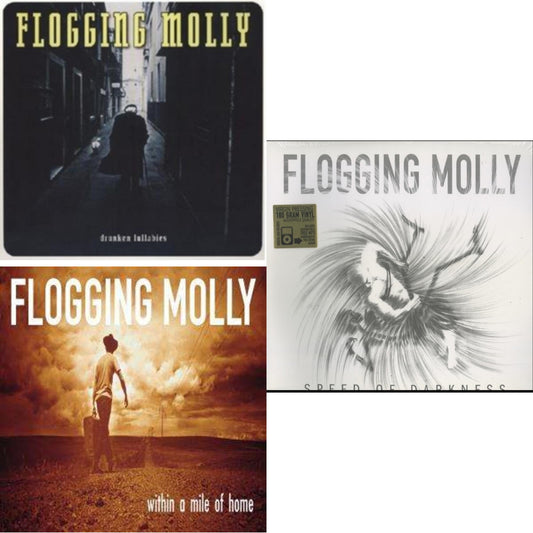 Flogging Molly - Drunken Lullabies & Within A Mile Of Home & Speed Of Darkness - LP Vinyl Bundle