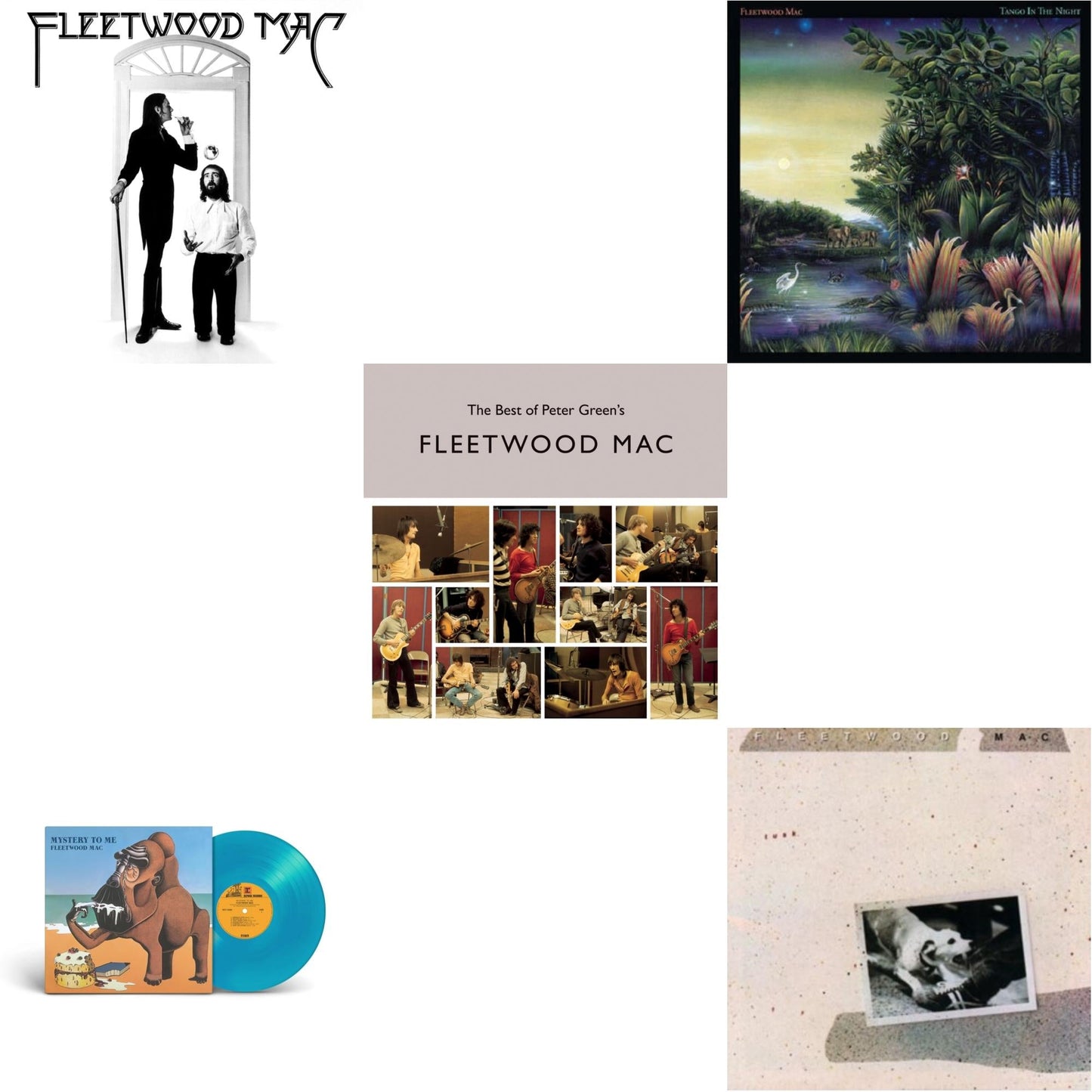 Fleetwood Mac - Tango In The Night & Best Of Peter Green's Fleetwood Mac (2LP/140G) & Mystery To Me (Ocean-Blue LP Vinyl) (Rocktober) & Fleetwood Mac & Tusk (2LP)