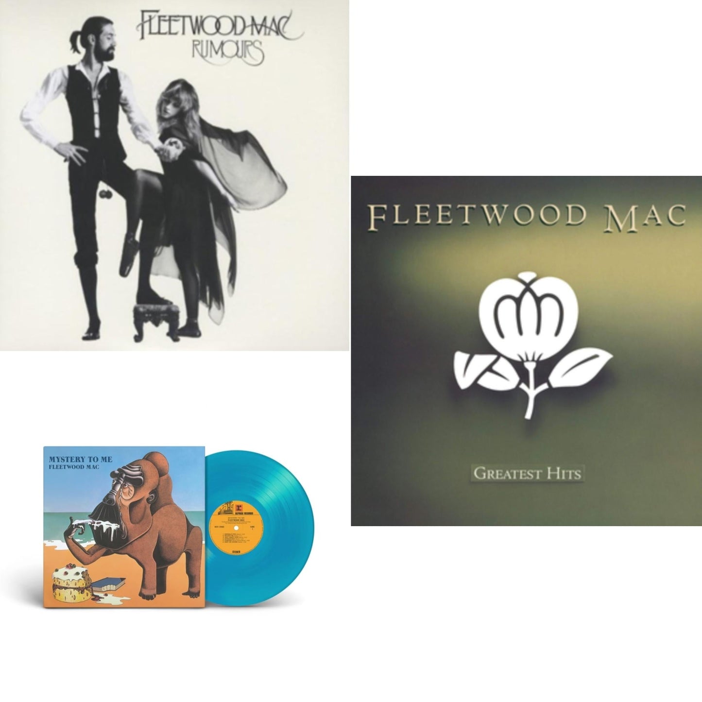 Fleetwood Mac - Greatest Hits & Rumours (2LP/45RPM/Deluxe) & Mystery To Me (Ocean-Blue LP Vinyl) (Rocktober)
